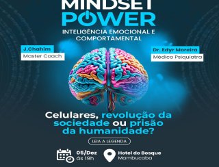 J. Chahim, Master Coach, psicanalista e escritor realizará a mentoria Mindset Power - Inteligência Emocional e Comportamental