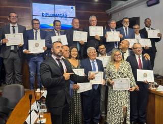 Prefeito e vereadores angrenses foram diplomados nesta quarta-feira, 11/12